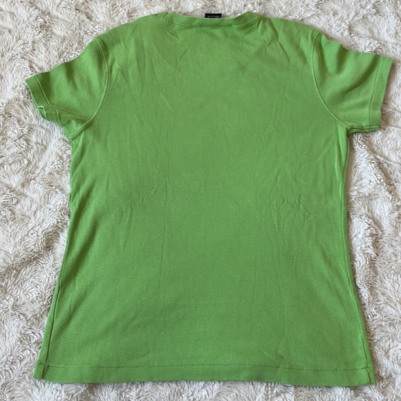 Ralph Lauren Sport Green 100% Cotton Short Sleeve T-Shirt Size L - Picture 4 of 5
